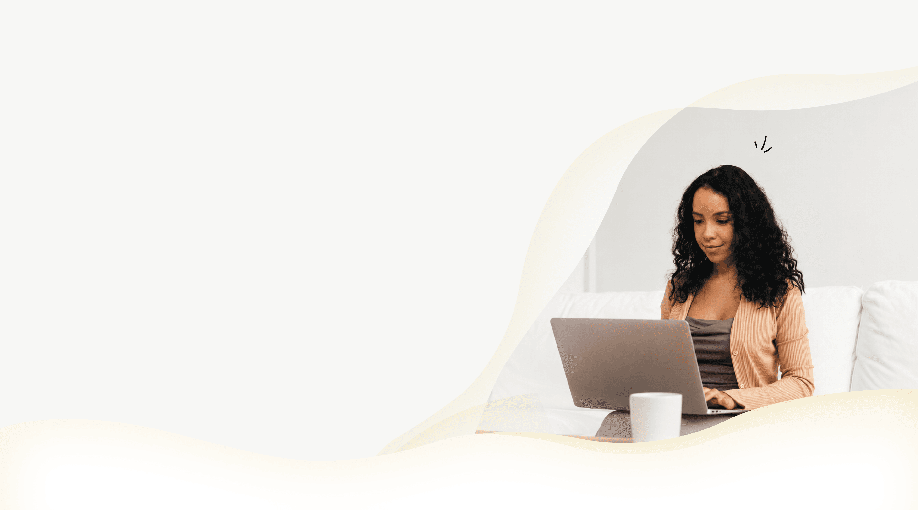 Practitioner working with a client online